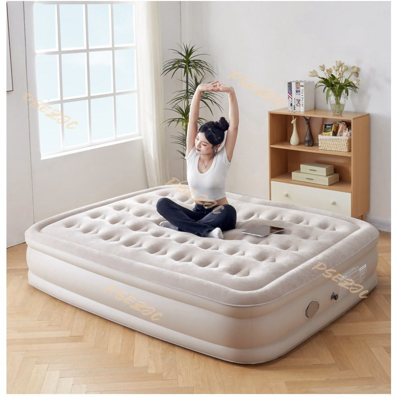 Household Inflatable Mattress Floor Paving Fully Automatic Folding High-end Thickened and Elevated Indoor Air Cushion Bed